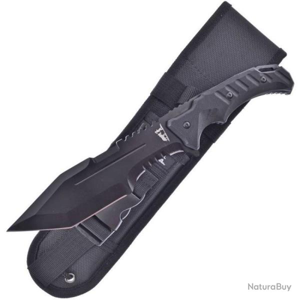 Couteau Frost Cutlery Blackhills Steel Bowie Black G10 Lame Acier Inox Manche G10 FBKH025BG10