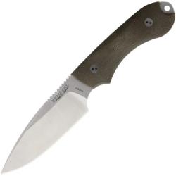 Couteau Bradford Knives Guardian 4 Lame Acier N690 Manche Micarta Vert Etui Cuir USA BRAD4FE102