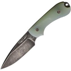 Couteau Bradford Knives Guardian 3 Ghost Lame Acier N690 Nimbus Manche G10 Jade Etui BRAD3FE117N