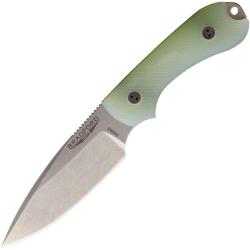 Couteau Bradford Knives Guardian 3 Ghost Lame Acier N690 Manche G10 Jade Etui Cuir USA BRAD3FE117