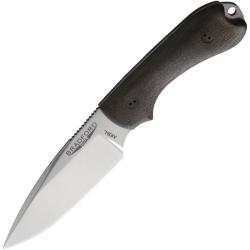 Couteau Bradford Knives Guardian 3 HP Lame AEB-L Miroir Manche Micarta OD Etui Cuir USA BRAD3FE102HP