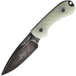 Couteau Bradford Knives Guardian 3 Lame Acier AEB-L Manche G10 Jade Etui Cuir USA BRAD3FE007NA