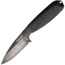 Couteau Bradford Knives Guardian 3.5 Lame Acier N690 Manche Micarta Noir Etui Cuir USA BRAD35S101N