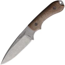Couteau Bradford Knives Guardian 3.2 Lame Acier AEB-L Manche Micarta Naturel Etui Cuir BRAD32FE104A