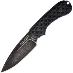 Couteau Bradford Knives Guardian 3 Noir Lame Acier AEB-L Manche G10 Etui Cuir USA BRAD3FE001NA