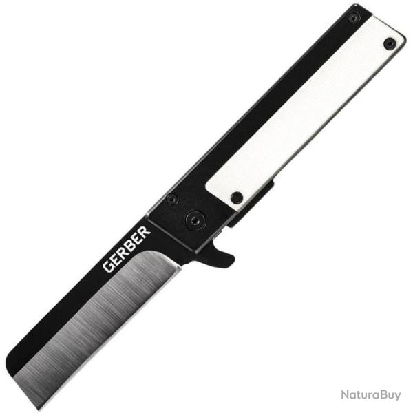 Couteau Gerber Quadrant Framelock Blk/Wht Lame Acier 7Cr17MoV Manche Aluminium G3732