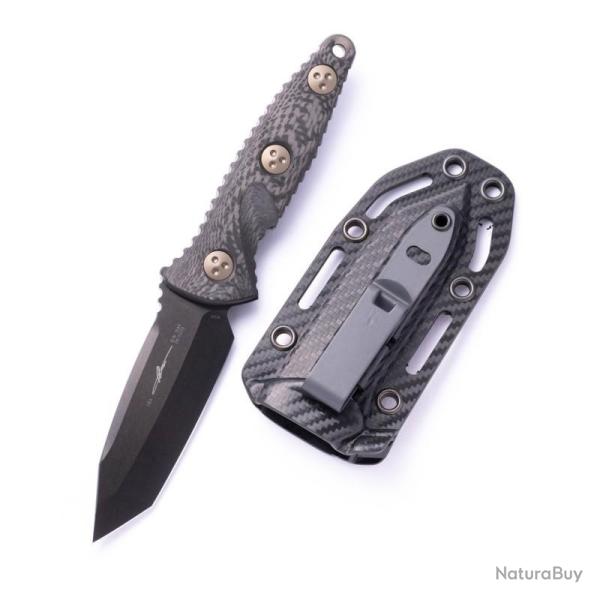 Couteau Microtech SOCOM Alpha Mini T/E DLC Acier Inox Manche Carbone Kydex Made USA MCT114M1DLCCFS