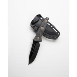 Couteau Microtech SOCOM Alpha Mini S/E DLC Acier Inox Manche Carbone Kydex Made USA MCT113M1DLCCFS