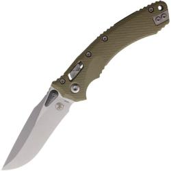 Couteau Microtech Amphibian RAM-LOK Lame Acier M390MK Stonewash Manche Green G10 Made USA MCT16019