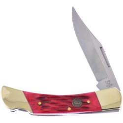 Couteau de Poche Hen & Rooster Lockback Lame 1.4116 Clip Manche Os rouge piqu&eacute; HRI361RPB