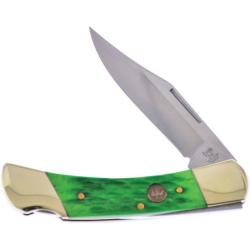 Couteau de Poche Hen & Rooster Lockback Lame 1.4116 Clip Manche Os vert piqu&eacute; HRI361GPB