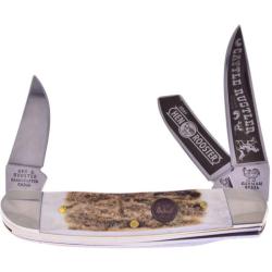 Couteau Hen & Rooster Sowbelly Stockman Lames 1.4116 Bois de Cerf Slip Joint HRI283DSCR