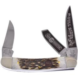 Couteau Hen & Rooster Sowbelly Stockman Lames 1.4116 Bois de Cerf Slip Joint HRI283DSBR