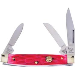 Couteau de Poche Hen & Rooster Stockman Lames 1.4116 Manche Os rouge piqu&eacute; Slip Joint HRI273RPB