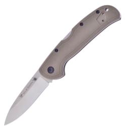 Couteau Pliant Hen & Rooster Lockback Lame D2 7,32 cm G10 d&eacute;sert sable Thumb Stud Clip HRI180DSG10