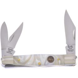 Couteau de Poche Hen & Rooster Whittler Lames 1.4116 Manche Synth&eacute;tique Cracked Ice HRI123CI