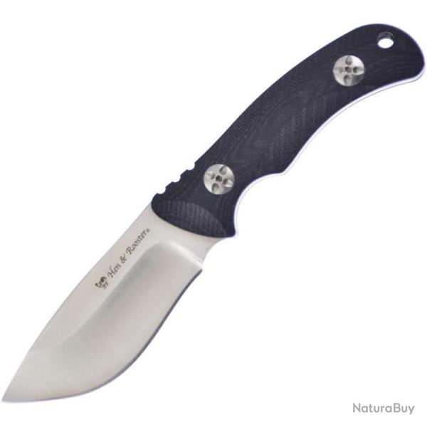 Couteau Fixe Hen & Rooster Lame Inox Satin 7,62 cm Manche G10 noir �tui Plastique Moul� HRI02BG10