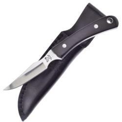 Couteau Fixe Hen & Rooster HR5025BH Caper Lame Acier Inox Satin 7,62 cm Corne de Buffle &Eacute;tui Cuir