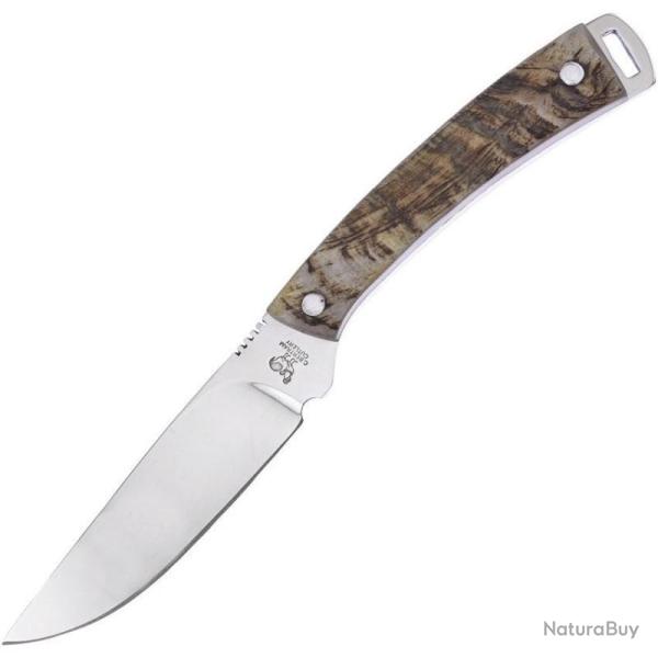 Couteau Hen & Rooster Small Hunter Lame Acier 440 Drop Point Manche Corne de b�lier �tui HR5019RH