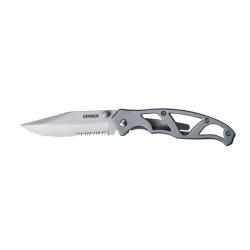 Couteau Gerber Paraframe II Lame Inox Crant&eacute; 8,89 cm Manche Squelette G8447