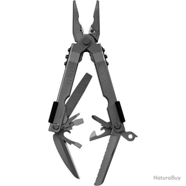 Multi-Outil Gerber Multi-Plier 600 Needlenose Noir Pince Acier Inox Coupe-Fils Carbure Made G7550G1