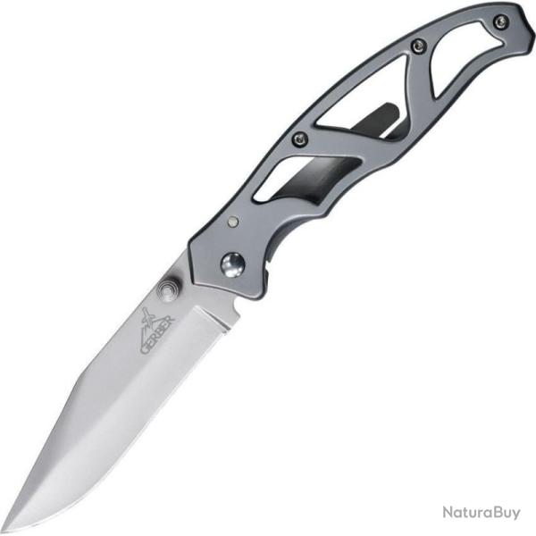 Couteau Gerber Paraframe II Lame Inox Lisse 8,89 cm Manche Squelette G48448