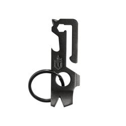 Multi-Outil Gerber Mullet Inox Noir Porte-Cl&eacute;s 10 Fonctions Tournevis Hex G1645