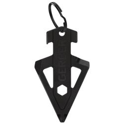 Outil Porte-Cl&eacute;s Gerber Broadhead Inox Noir 4 Fonctions G1074044