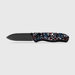 Couteau Kizer Drop Bear Lame Acier S45VN Manche Carbone Clutch Lock KI3619A5