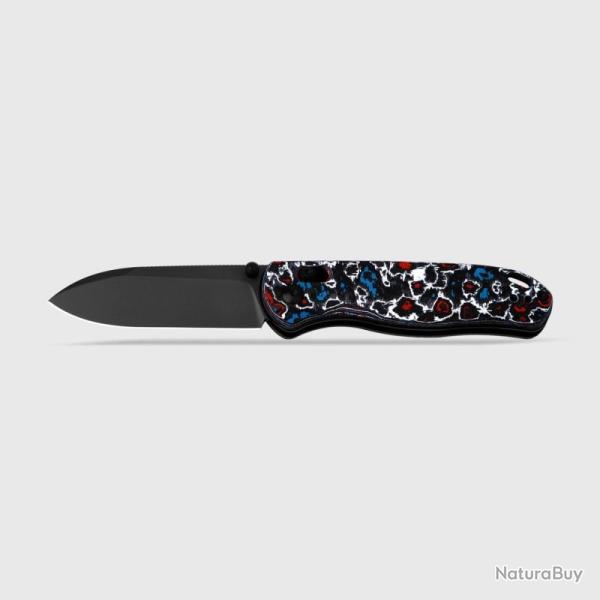 Couteau Kizer Drop Bear Lame Acier S45VN Manche Carbone Clutch Lock KI3619A5