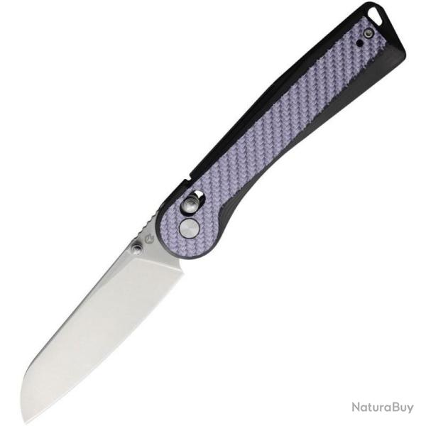 Couteau Rapax Wisp Lame Acier VG-10 Manche G10 Noir Carbone Violet Crossbar Lock MK0043CFPL