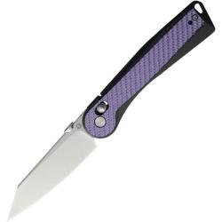 Couteau Rapax Trek Lame Acier VG-10 Manche G10 Noir Carbone Violet Crossbar Lock MK0042CFPL