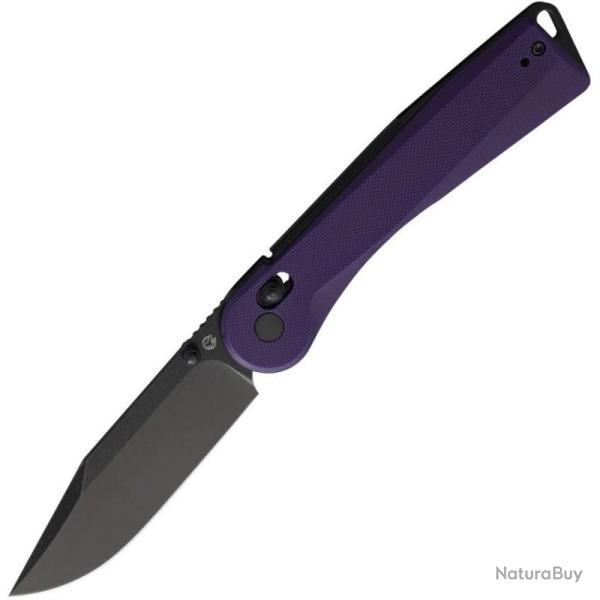 Couteau Rapax Trek Lame Acier VG-10 Manche Plaquettes en G10 Violet Crossbar Lock MK0041PLBW