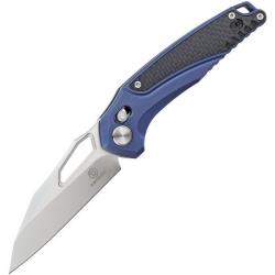 Couteau Defcon Recon Lame Acier M390 Manche Titane Bleu Axis Lock STT91321
