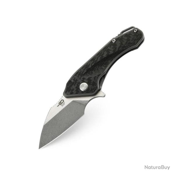 Couteau Bestech Goblin Lame Acier CPM-S35VN Manche Titane Gris Frame Lock BTKT1711E