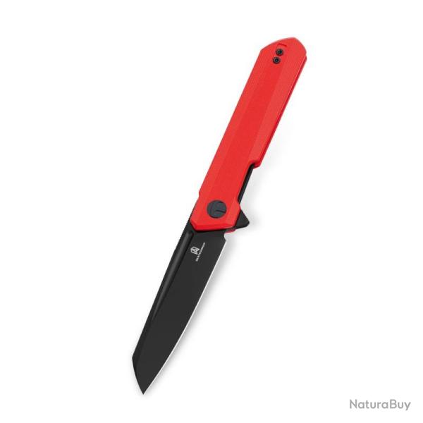 Couteau Bestechman Dundee Sheepfoot D2 G10 Rouge Liner Lock BTKMK09F