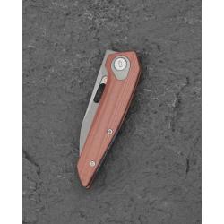 Couteau Bestech VK-Void Lame Acier M-Cut Manche G10 Brun Liner Lock BTKG63D