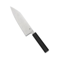 Couteau Cuisine Spyderco Minarai Bunka Bo Lame SRS15 PlainEdge Manche G10 Noir SCK18PBK