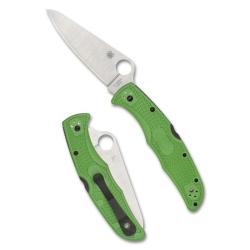 Couteau Spyderco Pacific Salt 2 Lame Acier LC200N Manche FRN Vert Lockback Japan SC91FPGR2