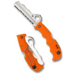 Couteau Spyderco Assist Lame VG-10 Manche FRN Orange Brise-Vitre Sifflet Lockback Japan SC79PSOR