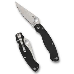 Couteau Spyderco Military 2 Lame CPM S30V SpyderEdge Manche G10 Noir Compression Lock USA SC36GS2