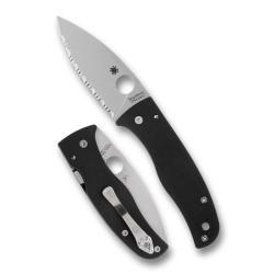 Couteau Pliant Spyderco Bodacious Lame CPM S30V SpyderEdge Manche G10 Noir Compression Lock SC263GS