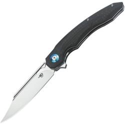 Couteau Bestech Fanga Lame Acier D2 Manche Fibre de Carbone G10 Linerlock BTKG18C