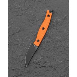 Couteau Bestech Heidi Blacksmith 3 Lame Acier 14C28N Manche G10 Orange &Eacute;tui Kydex BTKFK08B