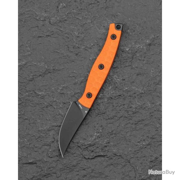 Couteau Bestech Heidi Blacksmith 3 Lame Acier 14C28N Manche G10 Orange �tui Kydex BTKFK08B