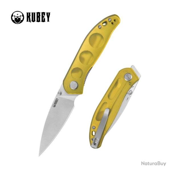 Couteau Pliant Kubey SNUG Lame Acier 14C28N Manche Ultem Liner Lock KUB408D