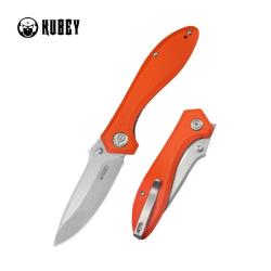 Couteau Pliant Kubey Ruckus Lame Acier AUS-10 Manche G10 Orange Liner Lock KUB314H