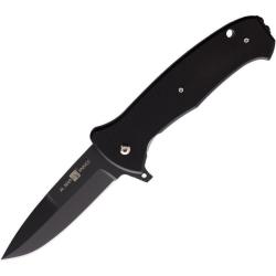 Couteau Pliant AL MAR Eagle S35VN Noir Lame Acier S35VN TiNi Noir Manche G10 Clip AMK2217
