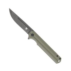 Couteau Pliant Cobratec Streamline Lame Acier D2 Manche G10 Tan Flipper CBTSLGTAN