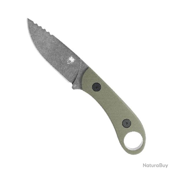 Couteau Fixe Cobratec Skinner Gen II Lame Acier D2 Manche G10 Vert OD Anneau Etui Kydex CBTSD2ODGG2